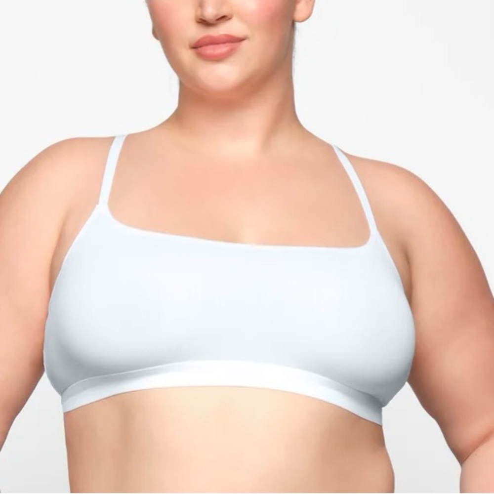 SKIMS Smooth Rib Scoop Neck Bralette | Marble | NWOT. XS. - Picture 4 of 4